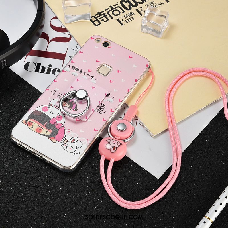 Coque Huawei P10 Lite Incassable Téléphone Portable Ornements Suspendus Étui Rose En Ligne