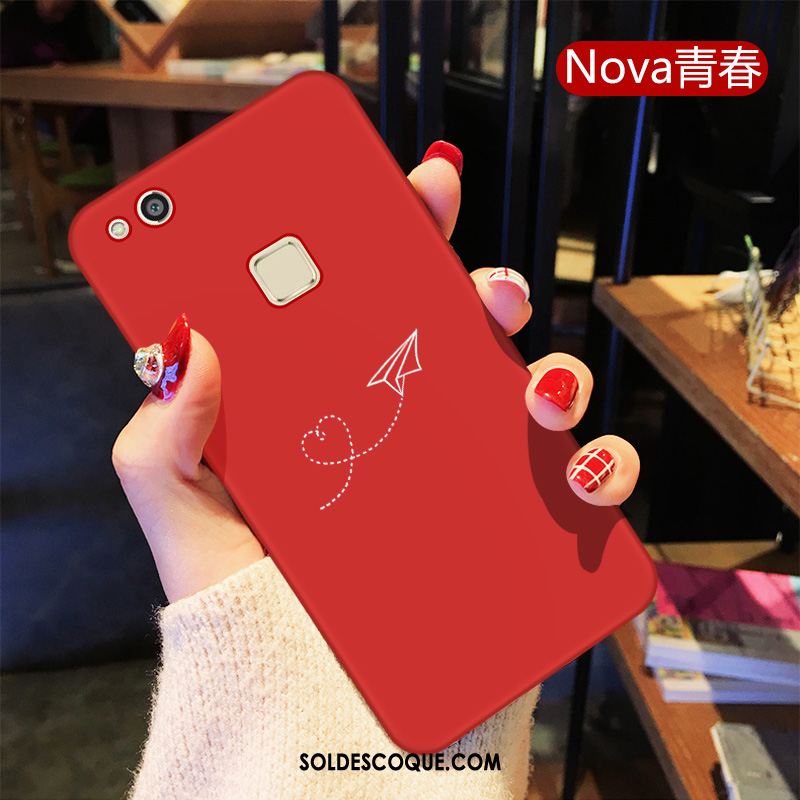 Coque Huawei P10 Lite Jeunesse Étui Téléphone Portable Personnalité Rouge Pas Cher