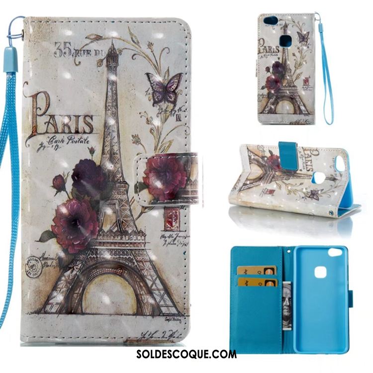 Coque Huawei P10 Lite Peinture Portefeuille Support Jeunesse Téléphone Portable France