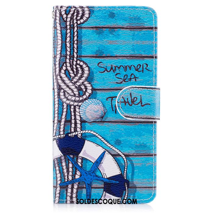 Coque Huawei P10 Lite Protection Bleu Fluide Doux Clamshell Dessin Animé En Vente