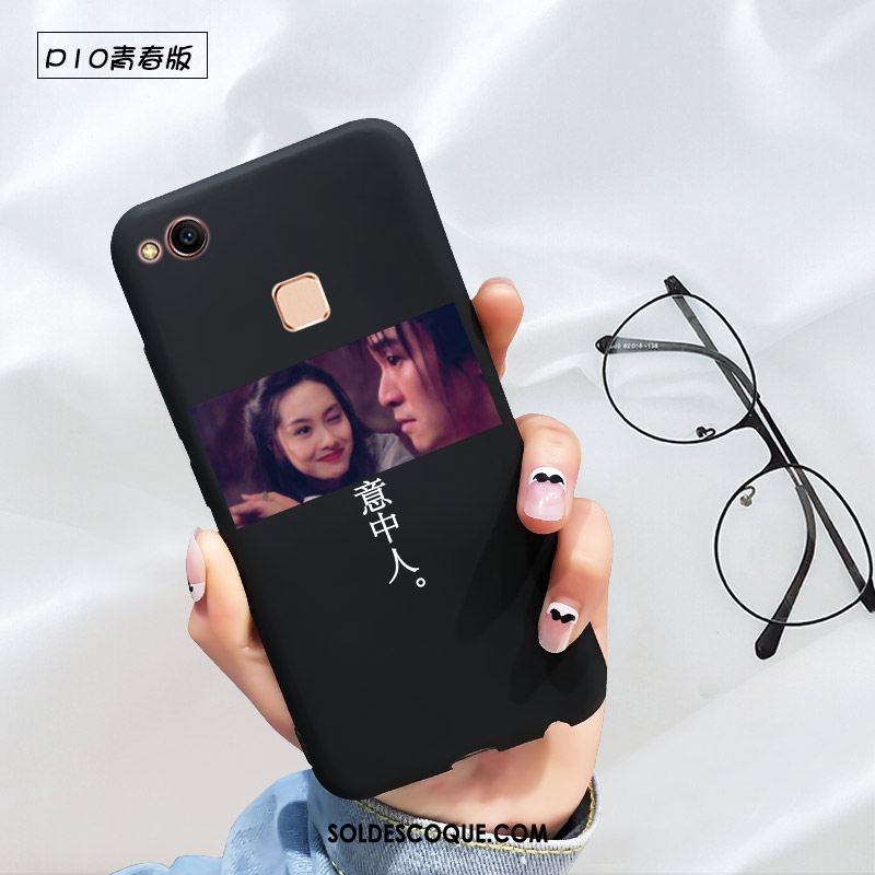 Coque Huawei P10 Lite Protection Créatif Téléphone Portable Silicone Noir Pas Cher