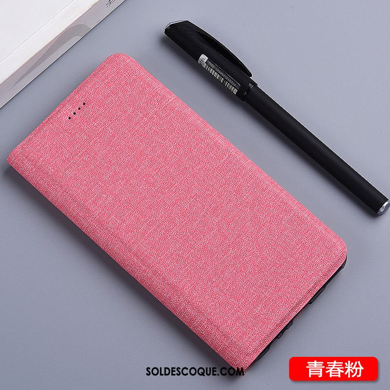 Coque Huawei P10 Lite Rose Téléphone Portable Lin Protection Étui Housse Pas Cher