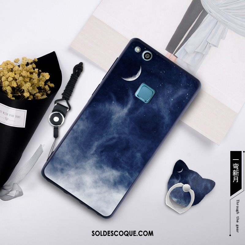 Coque Huawei P10 Lite Silicone Bleu Jeunesse Étui Fluide Doux Housse En Vente