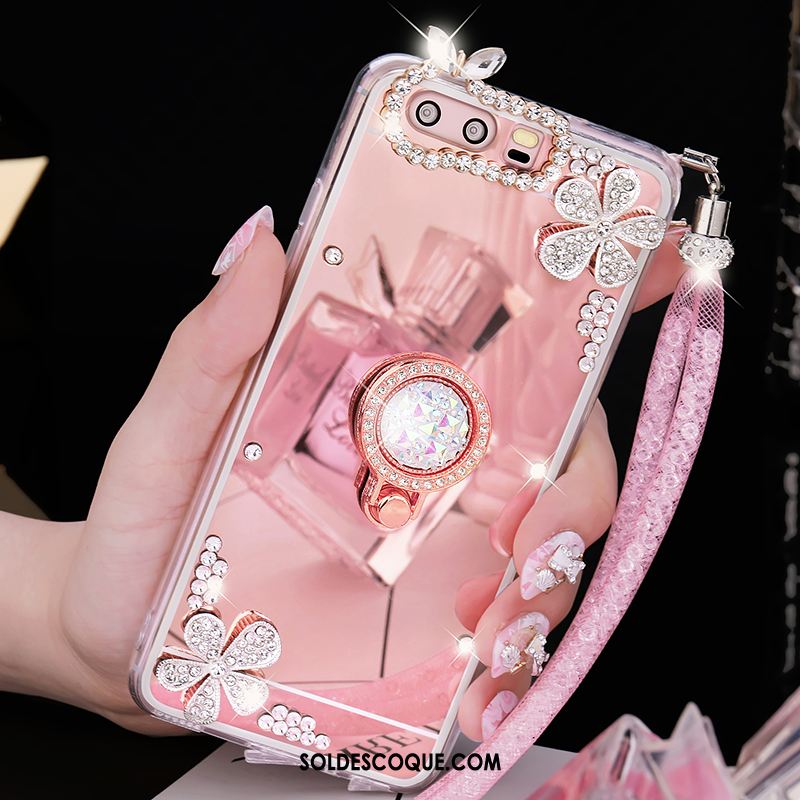 Coque Huawei P10 Légères Miroir Fluide Doux Or Incassable Soldes