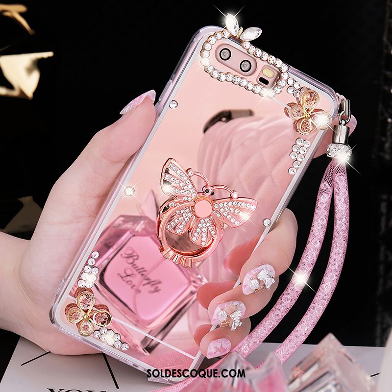 Coque Huawei P10 Légères Miroir Fluide Doux Or Incassable Soldes