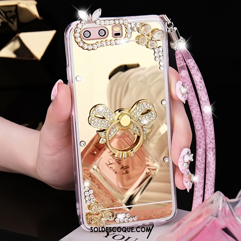 Coque Huawei P10 Légères Miroir Fluide Doux Or Incassable Soldes