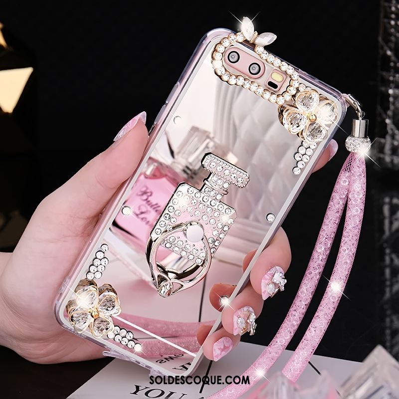 Coque Huawei P10 Légères Miroir Fluide Doux Or Incassable Soldes