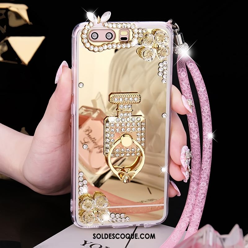 Coque Huawei P10 Légères Miroir Fluide Doux Or Incassable Soldes