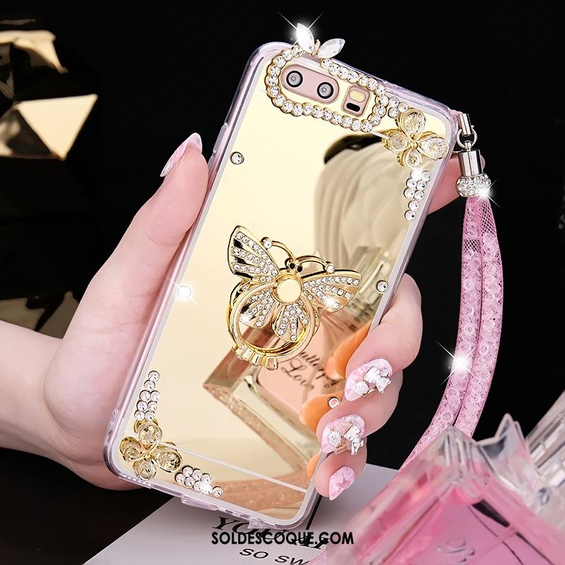 Coque Huawei P10 Légères Miroir Fluide Doux Or Incassable Soldes