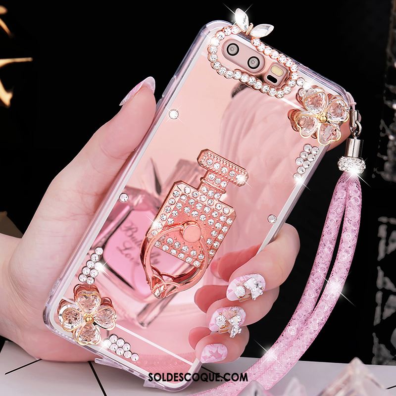 Coque Huawei P10 Légères Miroir Fluide Doux Or Incassable Soldes