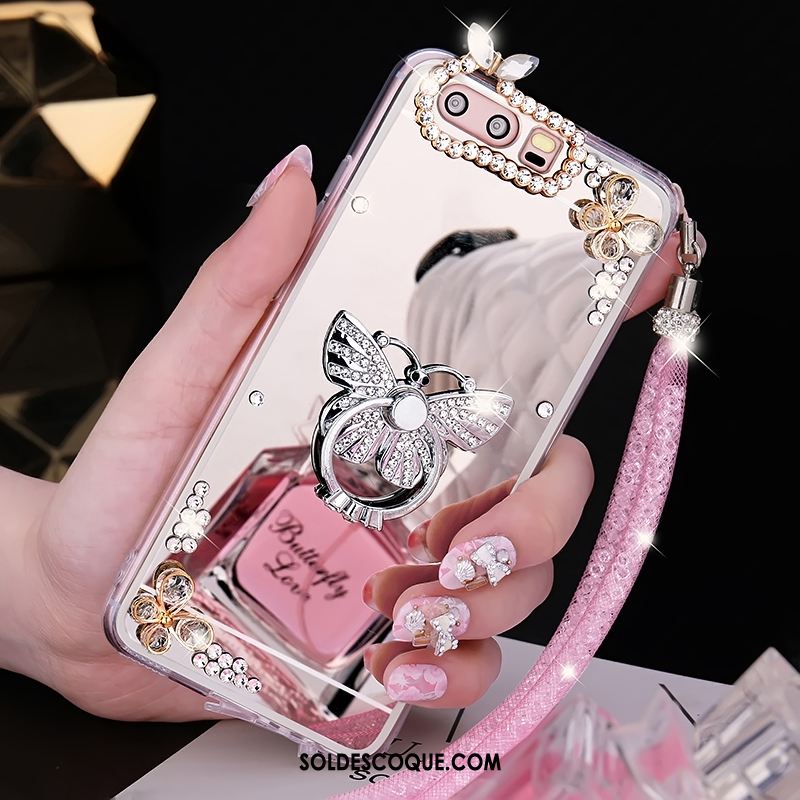 Coque Huawei P10 Légères Miroir Fluide Doux Or Incassable Soldes