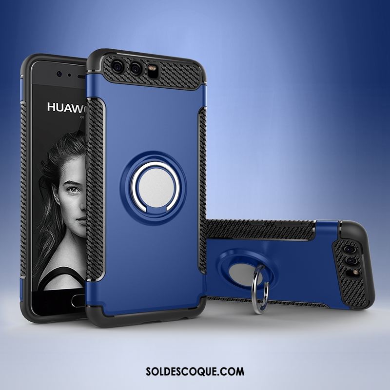 Coque Huawei P10 Nanomètre Étui Bleu Fluide Doux Support En Ligne