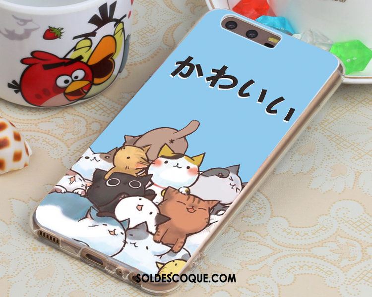 Coque Huawei P10 Peinture Gaufrage Protection Dessin Animé Téléphone Portable Pas Cher