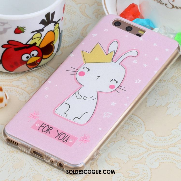 Coque Huawei P10 Peinture Gaufrage Protection Dessin Animé Téléphone Portable Pas Cher