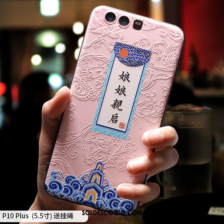 Coque Huawei P10 Plus Amoureux Fluide Doux Tout Compris Téléphone Portable Jaune Soldes