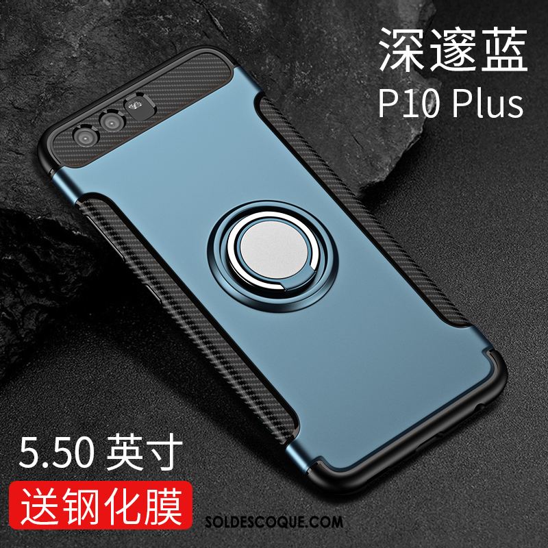 Coque Huawei P10 Plus Bleu Incassable Silicone Téléphone Portable Étui Housse Pas Cher