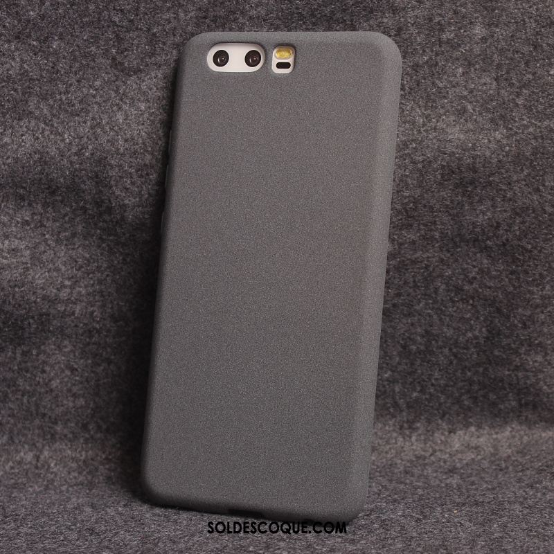 Coque Huawei P10 Plus Incassable Simple Tendance Délavé En Daim Silicone En Vente