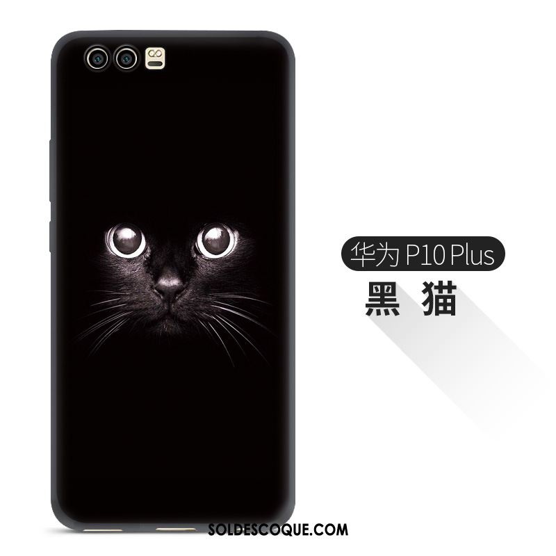Coque Huawei P10 Plus Noir Personnalité Étui Silicone Légère Pas Cher