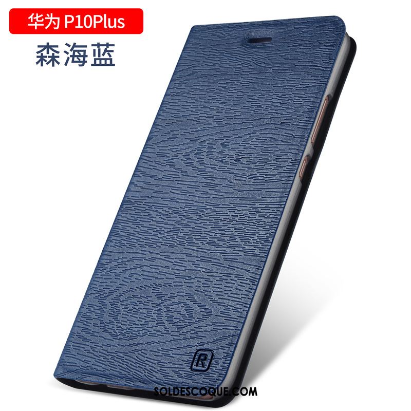 Coque Huawei P10 Plus Protection Étui En Cuir Incassable Bleu Tout Compris France