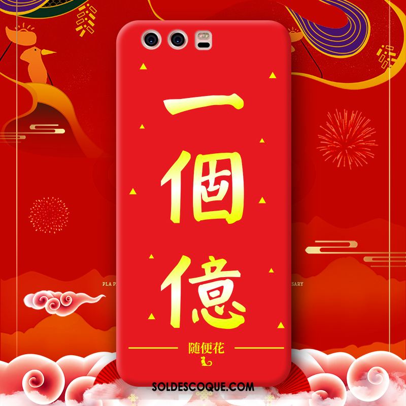 Coque Huawei P10 Plus Silicone Tout Compris Marque De Tendance Rouge Incassable Pas Cher