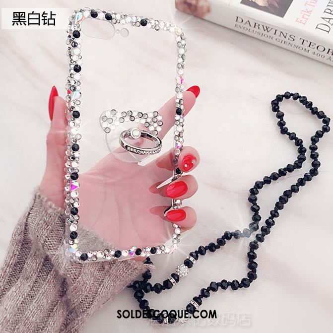 Coque Huawei P10 Plus Strass Support Luxe Rouge Téléphone Portable France