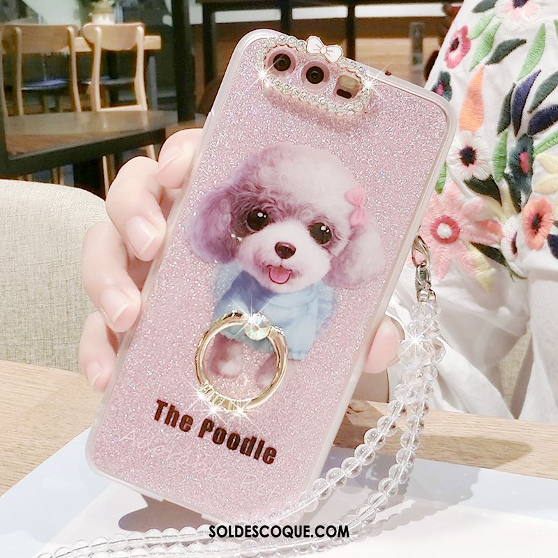 Coque Huawei P10 Plus Tout Compris Ornements Suspendus Strass Téléphone Portable Étui Pas Cher