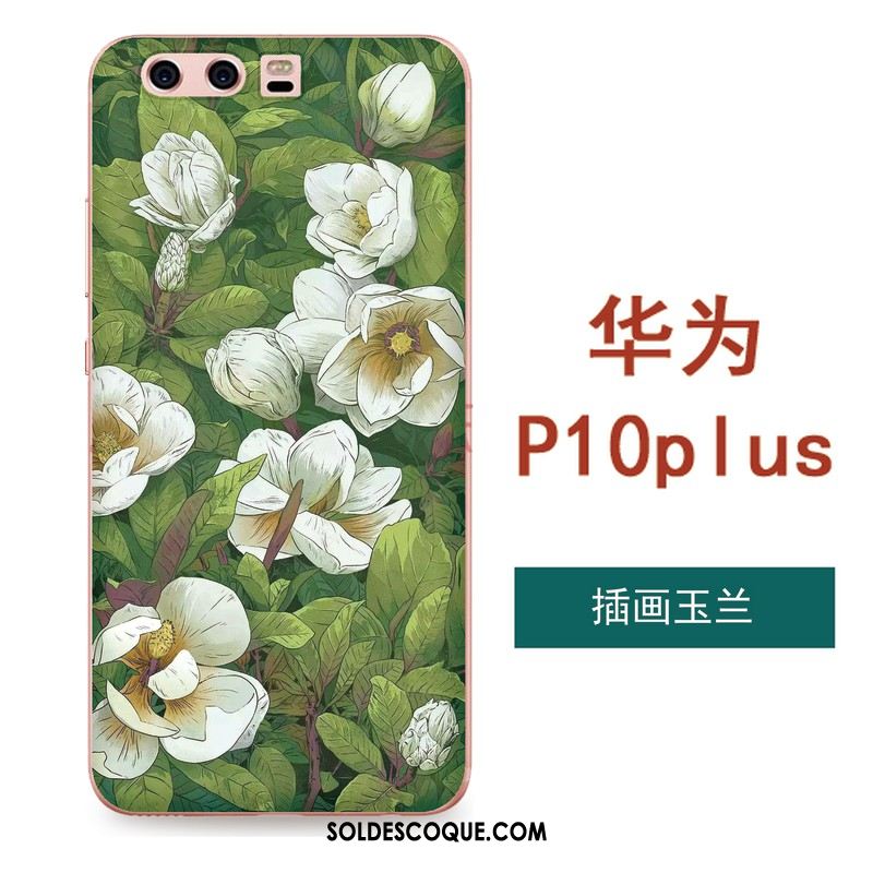 Coque Huawei P10 Plus Étui Gaufrage Tout Compris Téléphone Portable Fleurs En Ligne