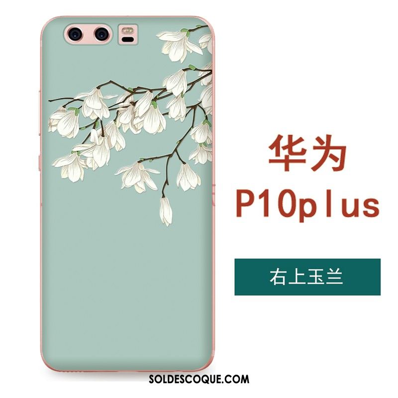 Coque Huawei P10 Plus Étui Gaufrage Tout Compris Téléphone Portable Fleurs En Ligne