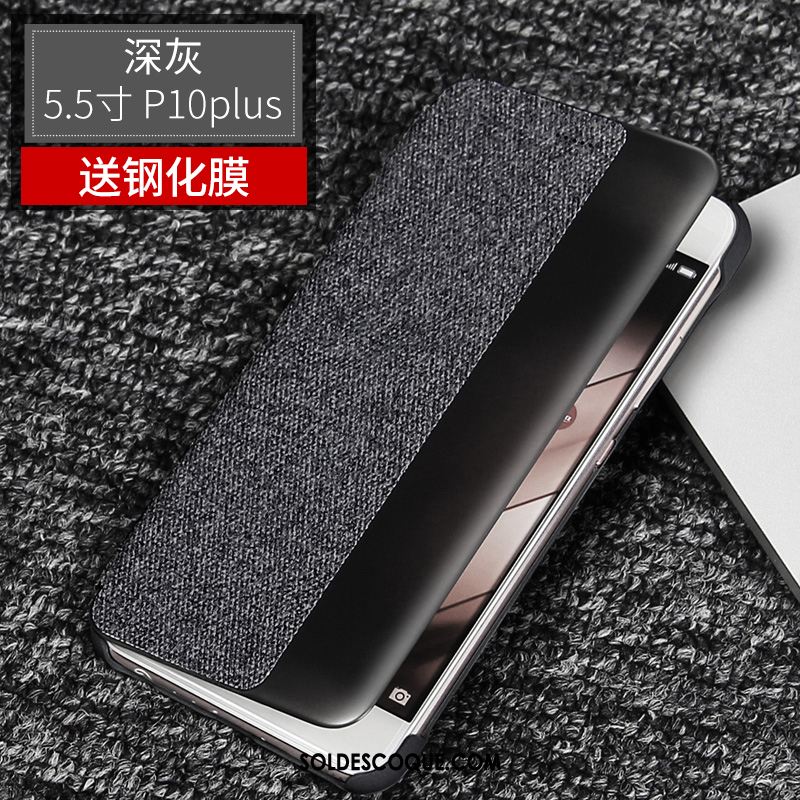 Coque Huawei P10 Plus Étui Protection Gris Windows Clamshell En Vente