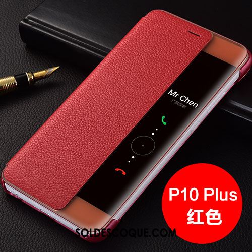 Coque Huawei P10 Plus Étui Téléphone Portable Étui En Cuir Protection Clamshell Soldes