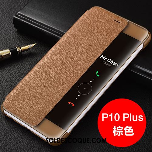 Coque Huawei P10 Plus Étui Téléphone Portable Étui En Cuir Protection Clamshell Soldes