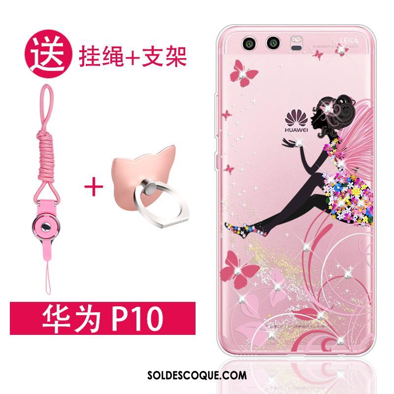 Coque Huawei P10 Protection Téléphone Portable Silicone Transparent Fluide Doux Pas Cher