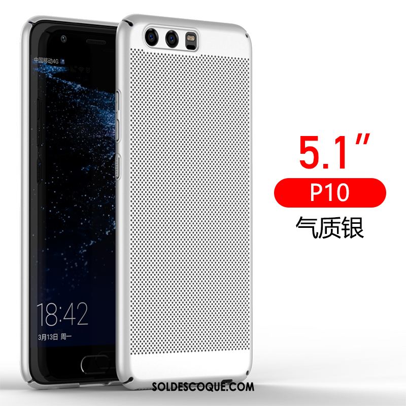 Coque Huawei P10 Respirant Refroidissement Téléphone Portable Étui Bleu Pas Cher