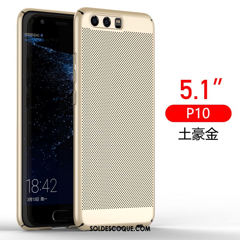 Coque Huawei P10 Respirant Refroidissement Téléphone Portable Étui Bleu Pas Cher