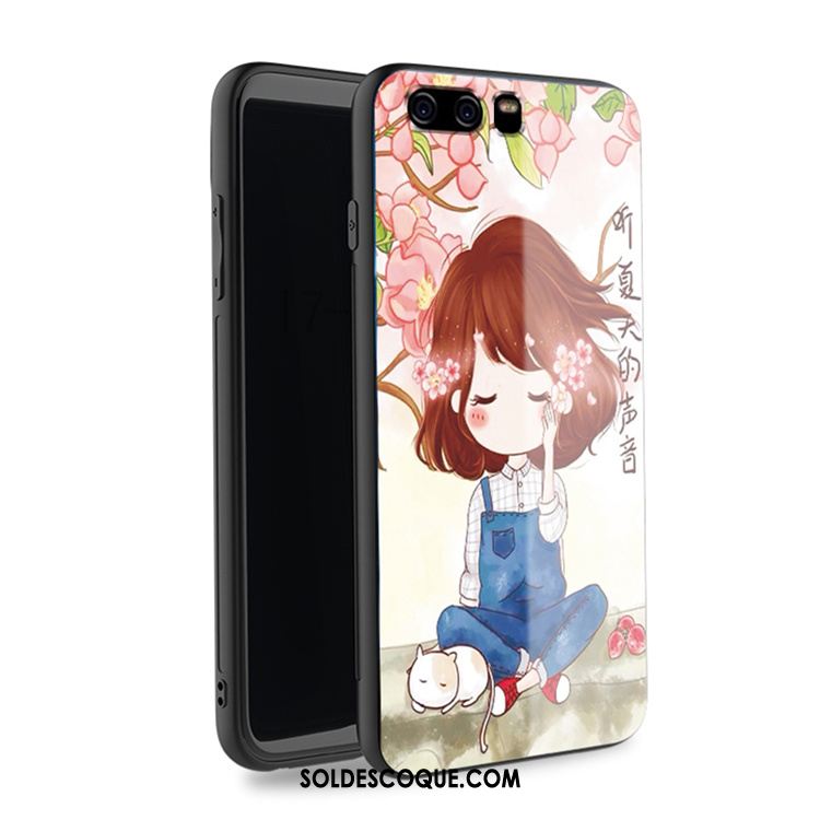 Coque Huawei P10 Rose Étui Dessin Animé Incassable Téléphone Portable Housse En Ligne