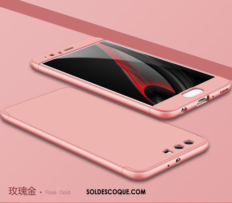 Coque Huawei P10 Rouge Tendance Étui Protection Délavé En Daim En Vente