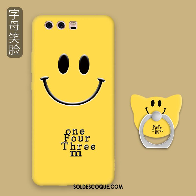 Coque Huawei P10 Tout Compris Fluide Doux Téléphone Portable Jaune Boucle Housse France