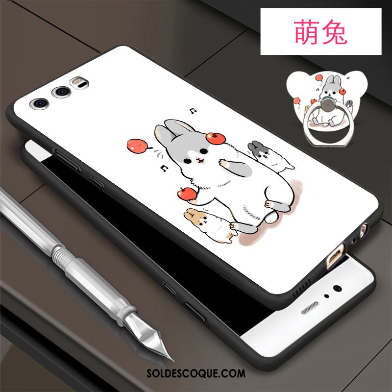 Coque Huawei P10 Très Mince Protection Fluide Doux Noir Téléphone Portable Pas Cher