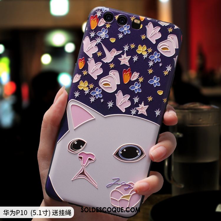 Coque Huawei P10 Téléphone Portable Dessin Animé Personnalité Silicone Étui Pas Cher