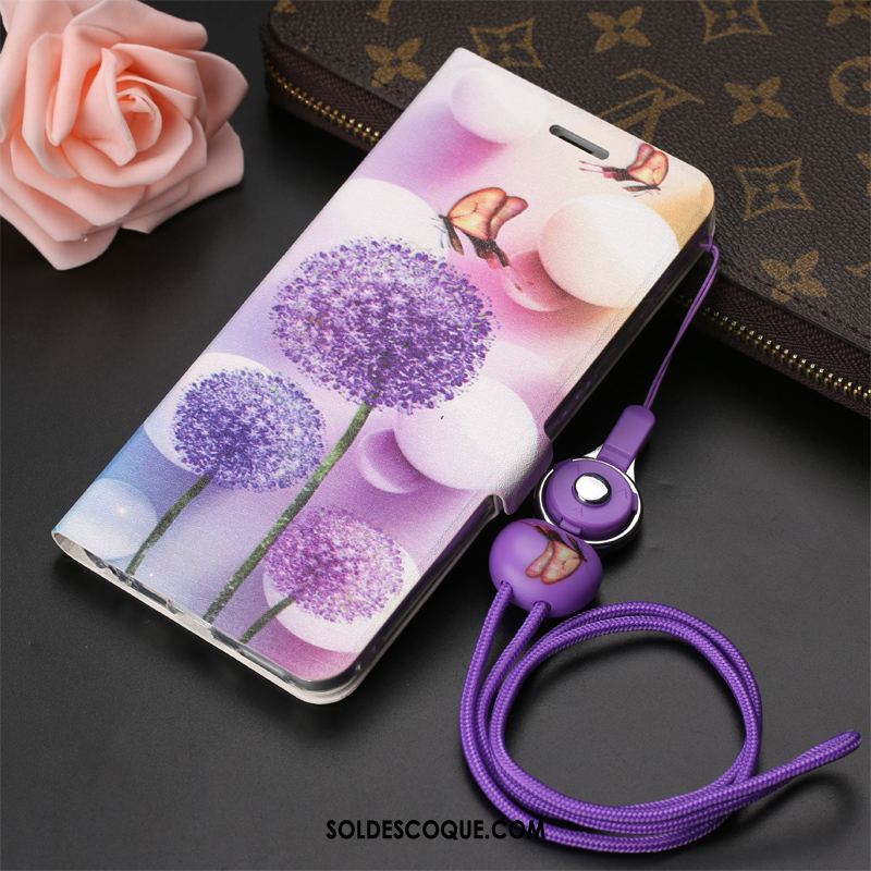 Coque Huawei P10 Étui En Cuir Ornements Suspendus Téléphone Portable Violet Housse En Vente