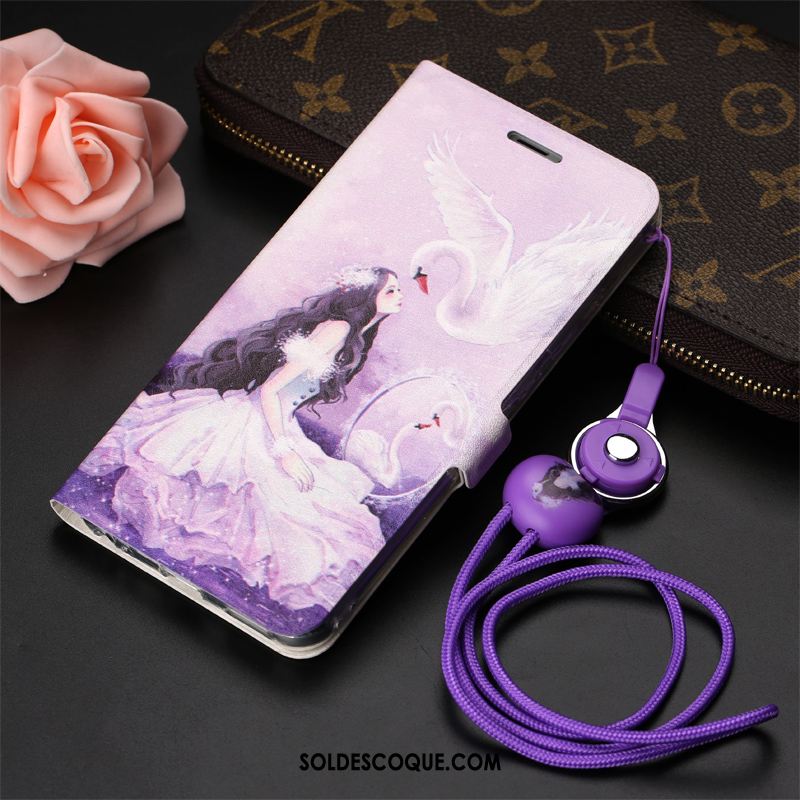 Coque Huawei P10 Étui En Cuir Ornements Suspendus Téléphone Portable Violet Housse En Vente