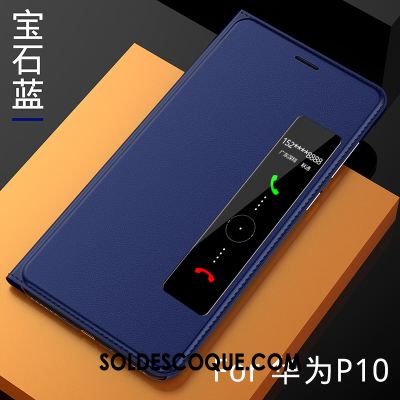 Coque Huawei P10 Étui En Cuir Téléphone Portable Protection Dormance Housse En Ligne