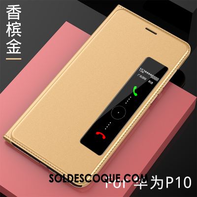 Coque Huawei P10 Étui En Cuir Téléphone Portable Protection Dormance Housse En Ligne