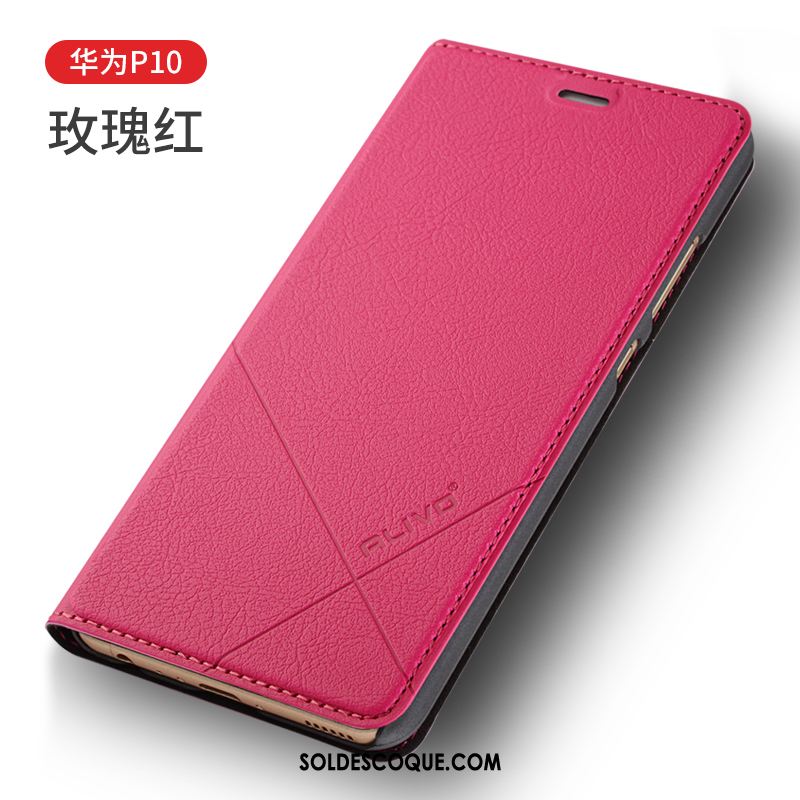 Coque Huawei P10 Étui Protection Téléphone Portable Carte Rouge Soldes