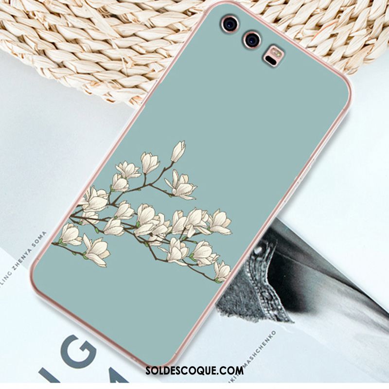 Coque Huawei P10 Étui Support Téléphone Portable Fluide Doux Rose Pas Cher