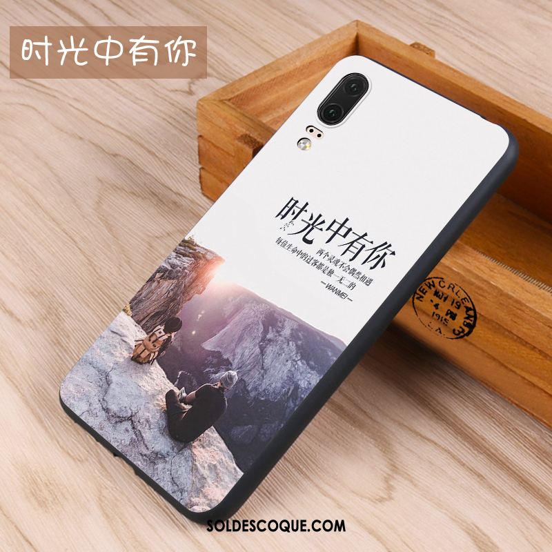 Coque Huawei P20 Blanc Tout Compris Téléphone Portable Incassable Étui Housse Soldes