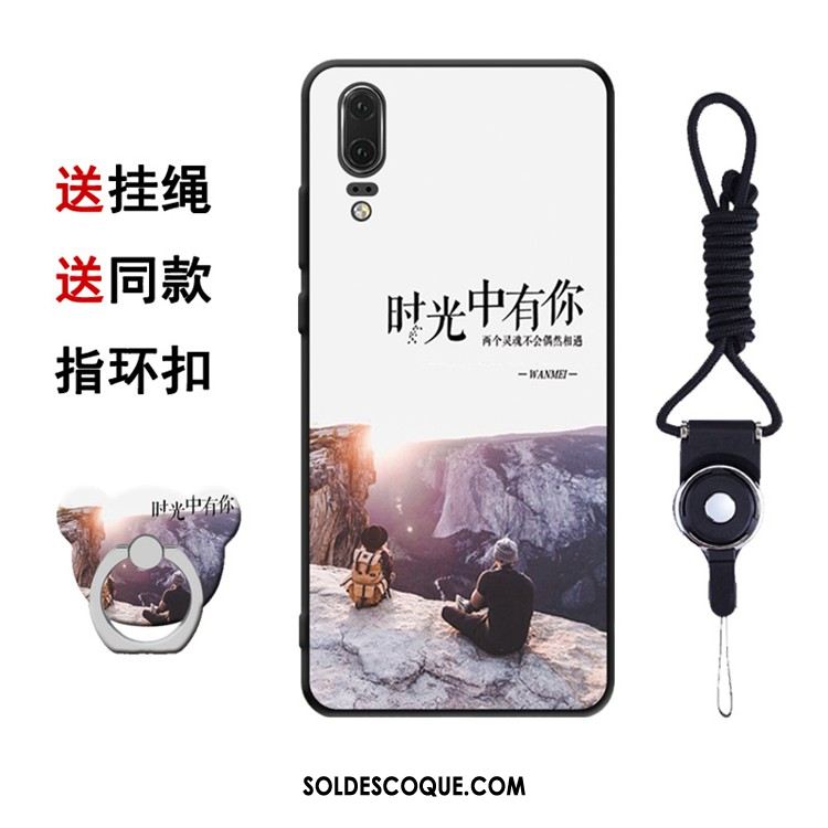 Coque Huawei P20 Charmant Silicone Fluide Doux Créatif Étui En Ligne