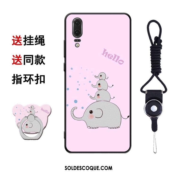 Coque Huawei P20 Charmant Silicone Fluide Doux Créatif Étui En Ligne