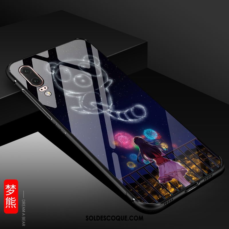 Coque Huawei P20 Créatif Étui Verre Incassable Protection Pas Cher