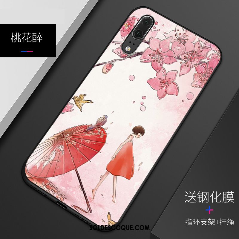 Coque Huawei P20 Fluide Doux Personnalisé Gaufrage Silicone Modèle Pas Cher